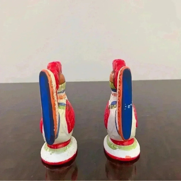 Vintage Ceramic LEGO Japan 4” Roosters Farmhouse/Scandi Salt and Pepper Shakers - Picture 4 of 7